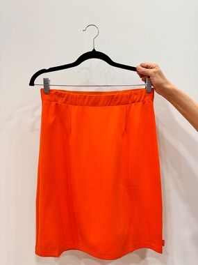 MONOCHROME Orange Stretch Pencil Skirt - Women